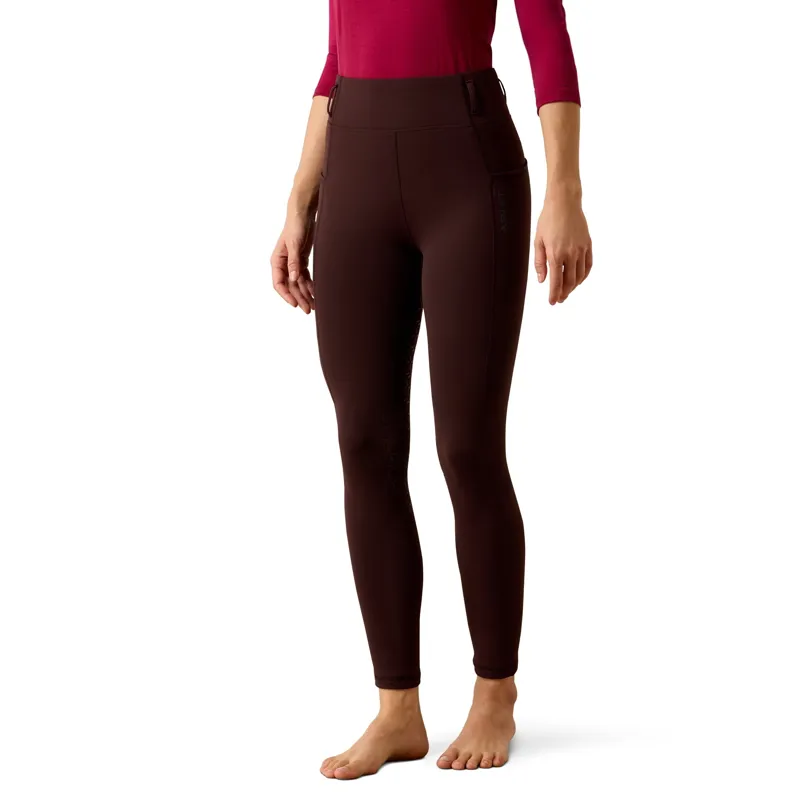 Ariat Venture 2.0 Thermal Full Grip Riding Tights - Chocolate Plum