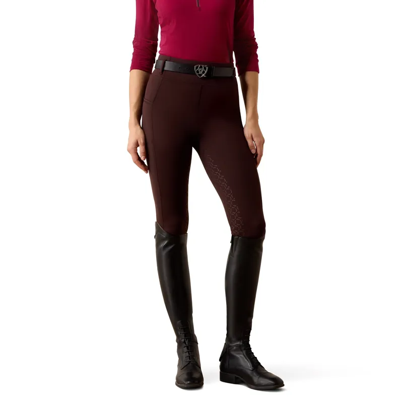 Ariat Venture 2.0 Thermal Full Grip Riding Tights - Chocolate Plum-5
