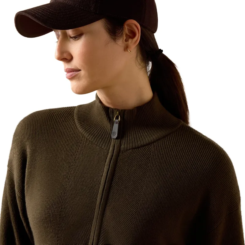 Ariat Foxleigh Womens 1/2 Zip Sweatshirt - Earth-3