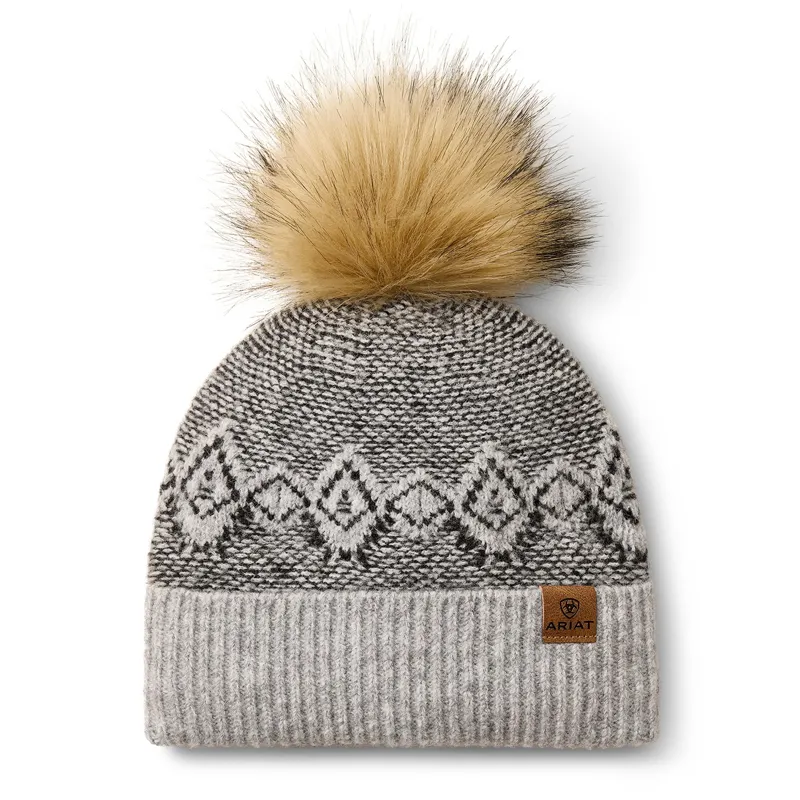Ariat Willow Womens Beanie - Gray Heather