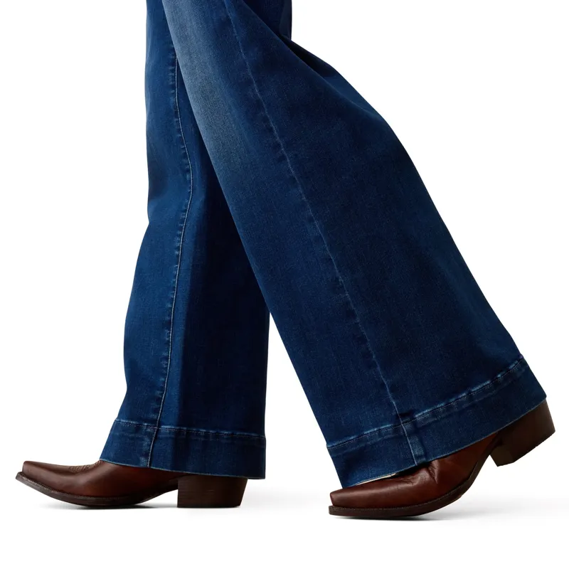 Ariat Revel Vilma Ultra Stretch Women's Wide Leg Jeans - Norwalk-4