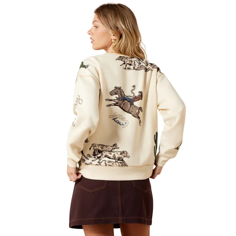 Ariat Rancher Women's Sweatshirt - Parchment-1