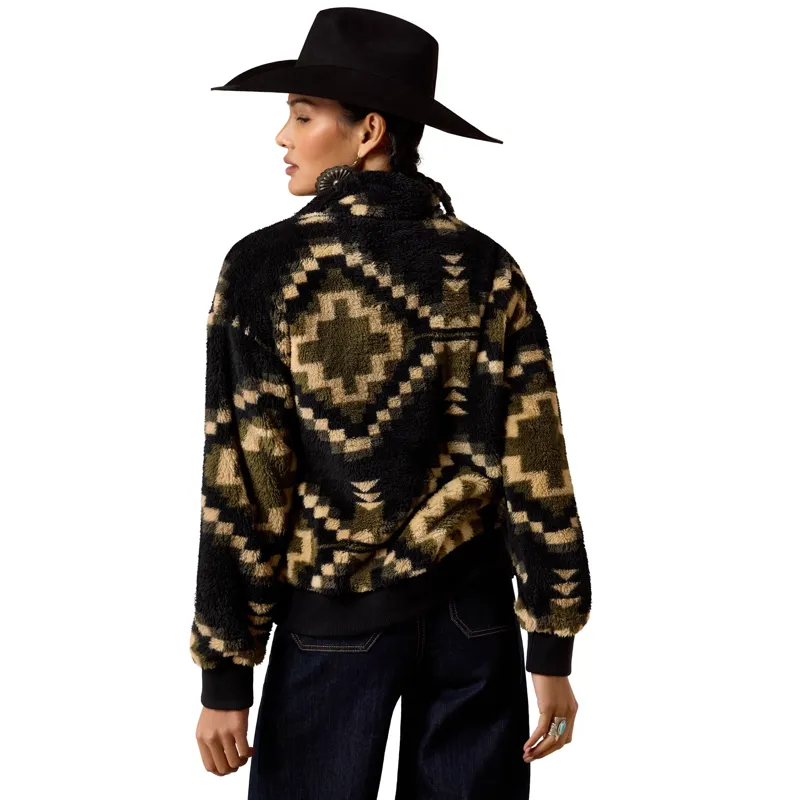Ariat Berber Snap Front Women's Sweatshirt - Gambit Southwest Print-1