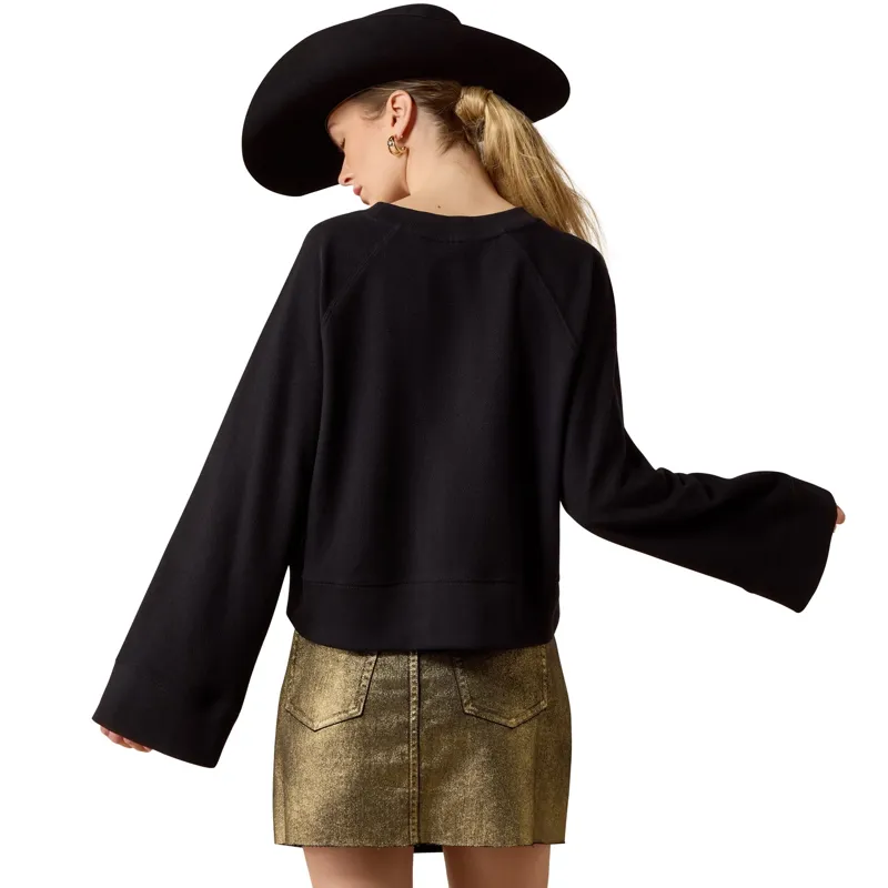 Ariat Steer Statement Women's Sweatshirt - Black-1