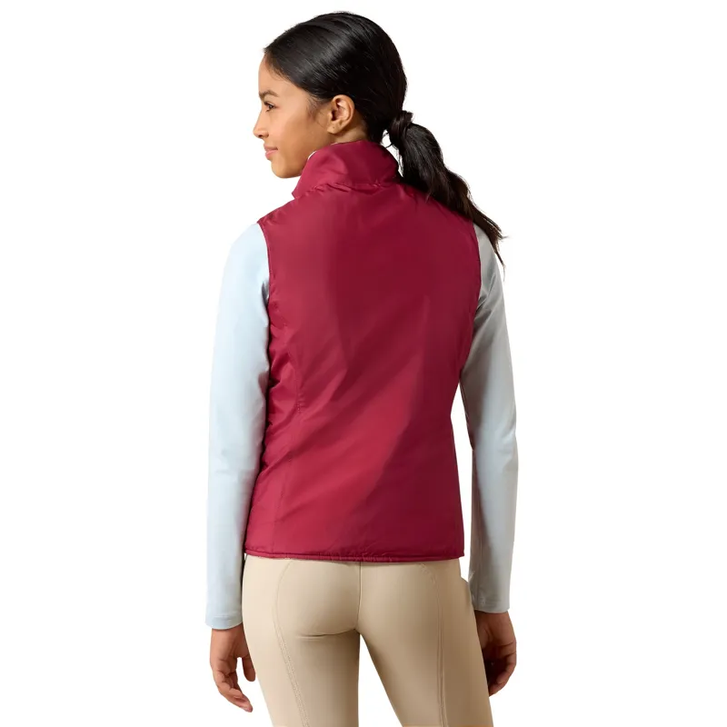 Ariat Bella Junior Girls Reversible Vest - Vanilla Ice Horsin Around-2