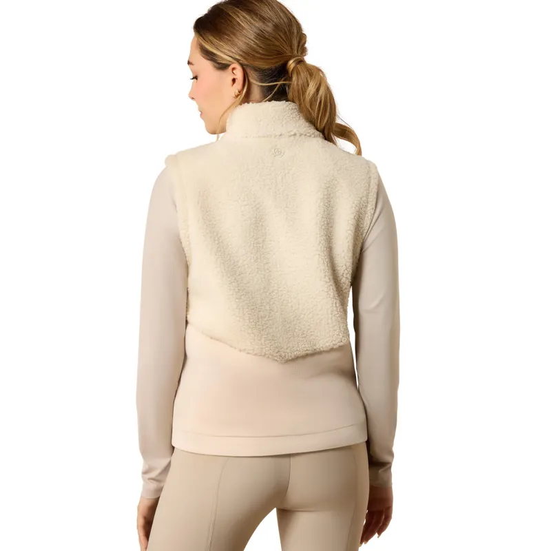 Ariat Laviolette Junior Girls Fleece Vest - Almond Milk-1