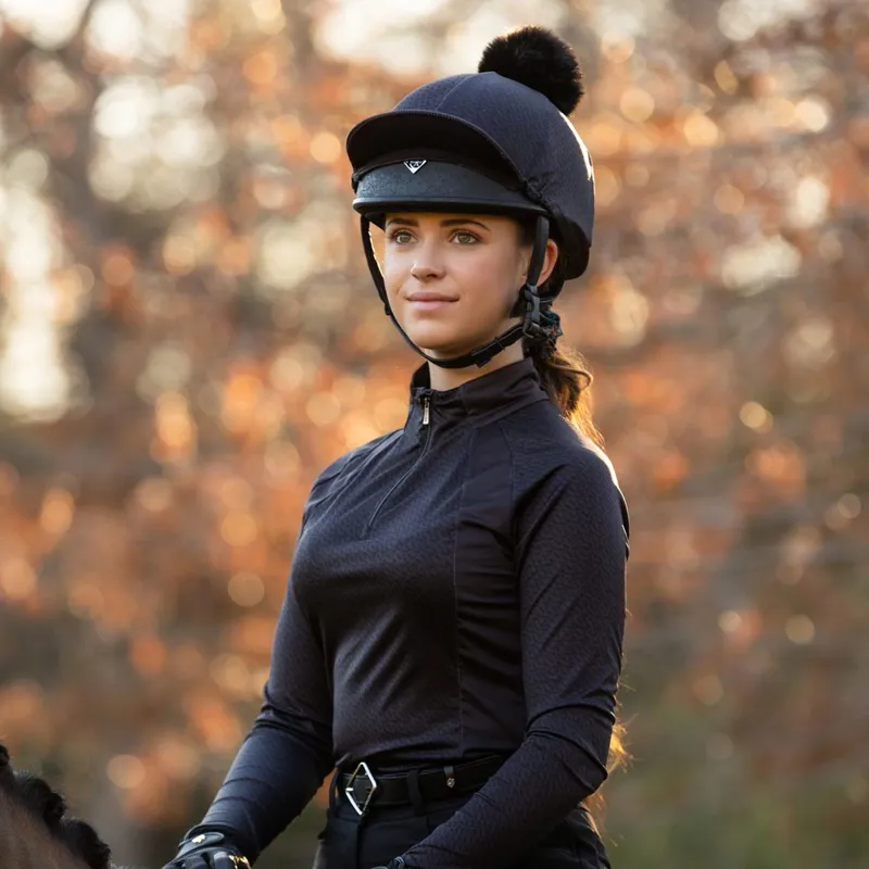 LeMieux Faith Helmet Cover - Cinder-1