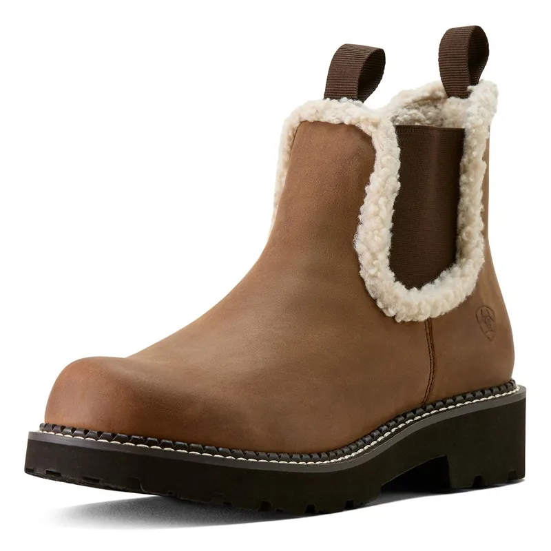 Ariat Fatbaby Chelsea Cozy Women's Boots - Distressed Brown/Cream