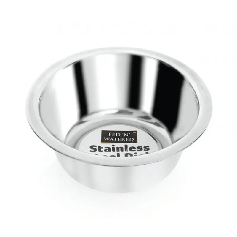 Fed N Watered Stainless Steel Pet Bowl-1