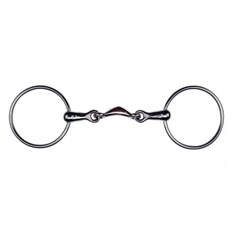 Feeling Quarter Moon Loose Ring Snaffle Bit-1