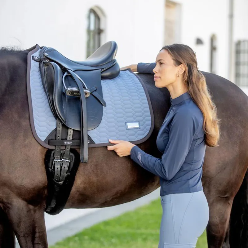 Catago FIR-Tech Grand Dressage Saddle Pad - Flint Stone-2
