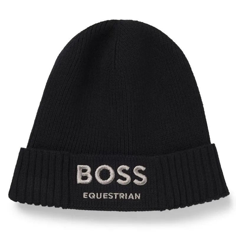 BOSS Equestrian Fisher Beanie Hat - Black