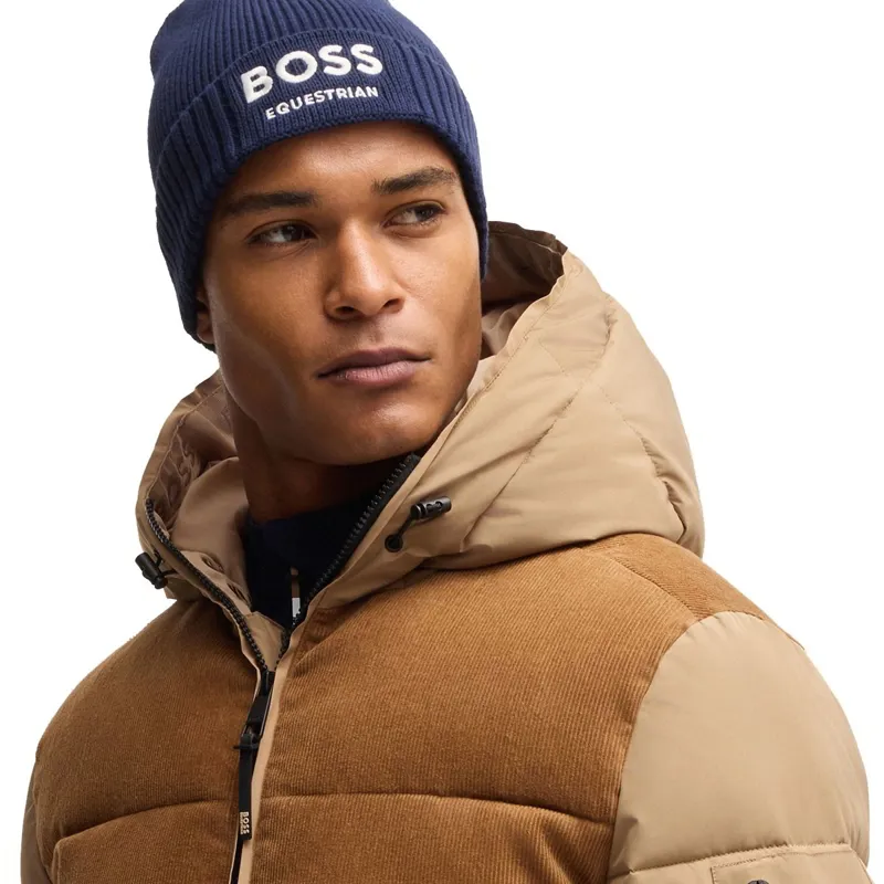 BOSS Equestrian Fisher Beanie Hat - Sky Captain-2