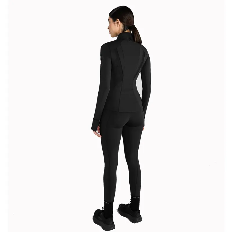 Aztec Diamond Fitted Womens Jacket - Black-8