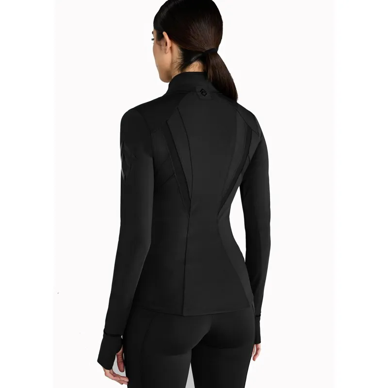 Aztec Diamond Fitted Womens Jacket - Black-7