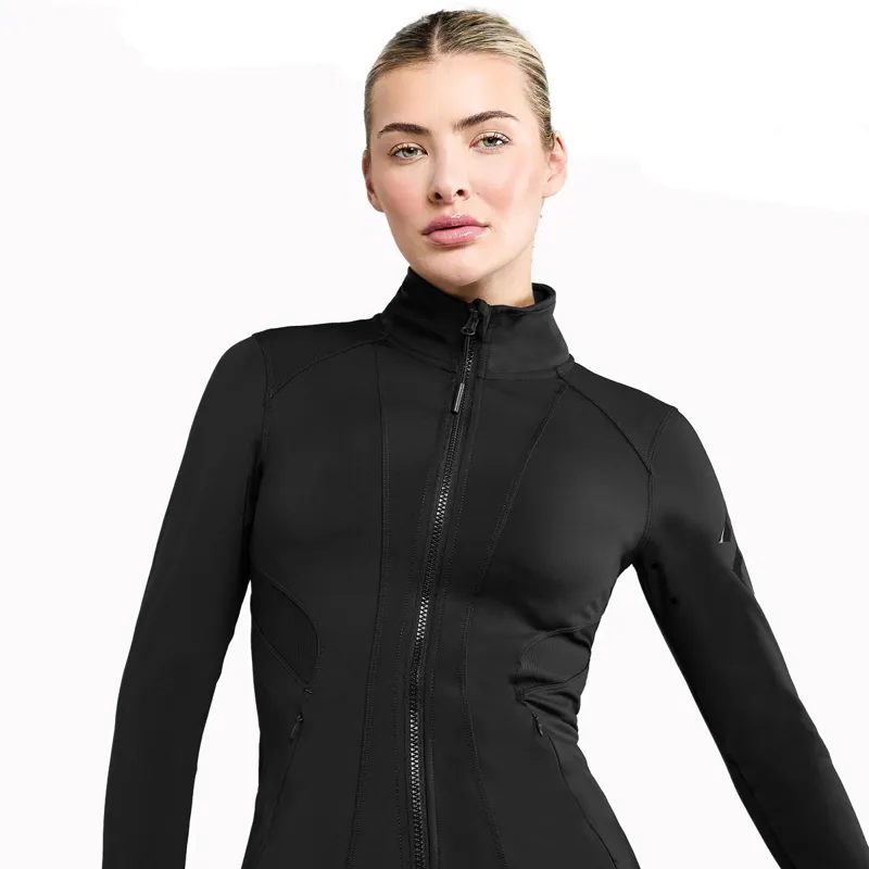 Aztec Diamond Fitted Womens Jacket - Black-6