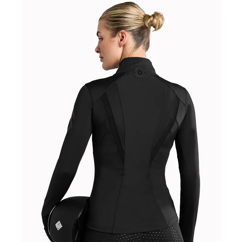 Aztec Diamond Fitted Womens Jacket - Black-5