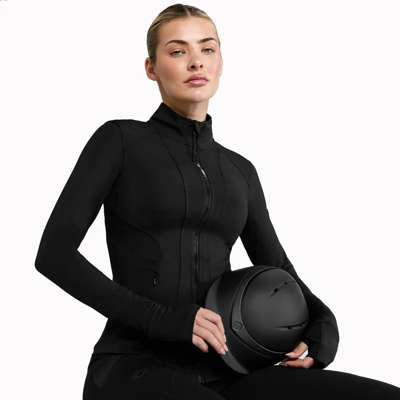 Aztec Diamond Fitted Womens Jacket - Black-4