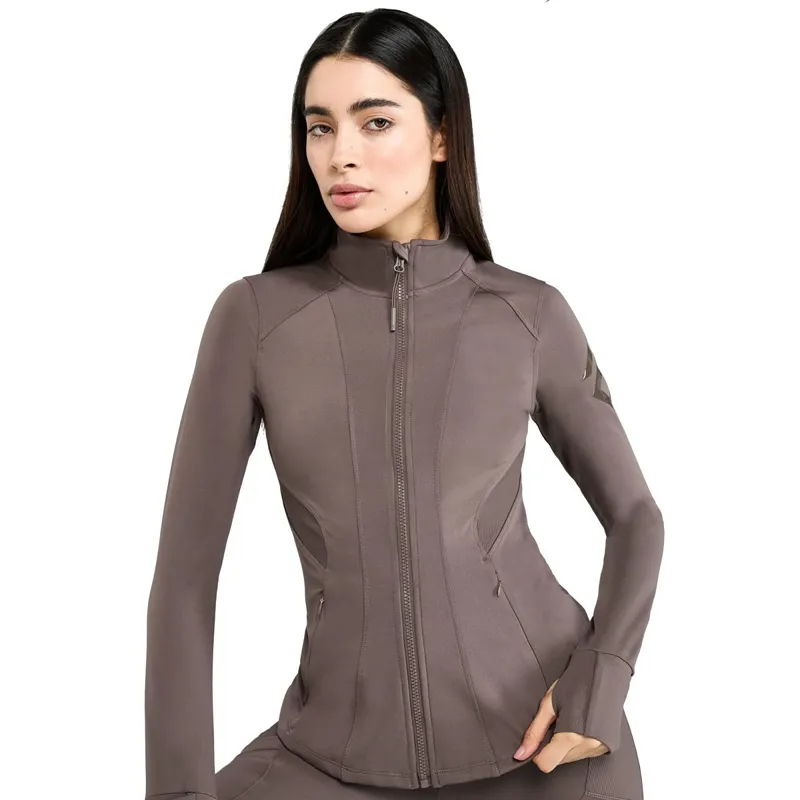 Aztec Diamond Fitted Women's Jacket - Fawn