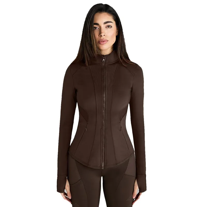 Aztec Diamond Fitted Women's Jacket - Mocha