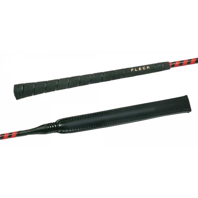 Fleck Competition Grip Race Bat - Black/Red