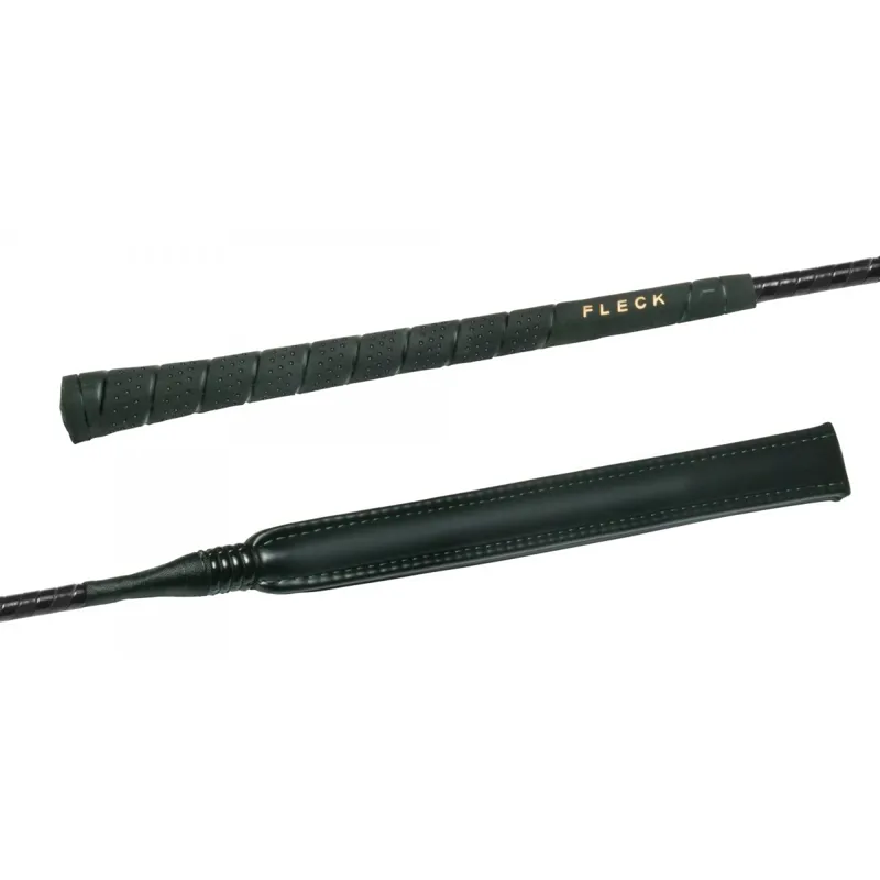 Fleck Competition Grip Jockey Crop - Black