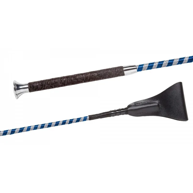 Fleck Satin Glitter Whip - Dark Blue