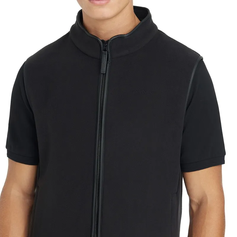 LeMieux Mens Fleece Vest - Black-3