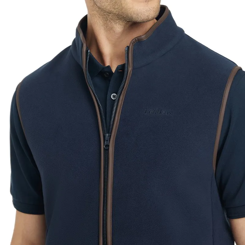 LeMieux Men's Fleece Vest - Navy-4