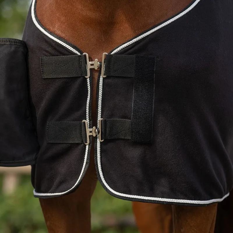 QHP Fleece Show Cooler - Black/Silver-3