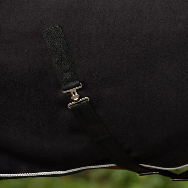 QHP Fleece Show Cooler - Black/Silver-4
