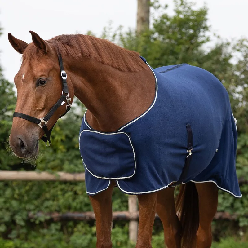 QHP Fleece Show Cooler - Blue/Silver-1
