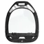 Flex-On Green Composite Ultra Grip Stirrups - Black/Black/Black/Silver