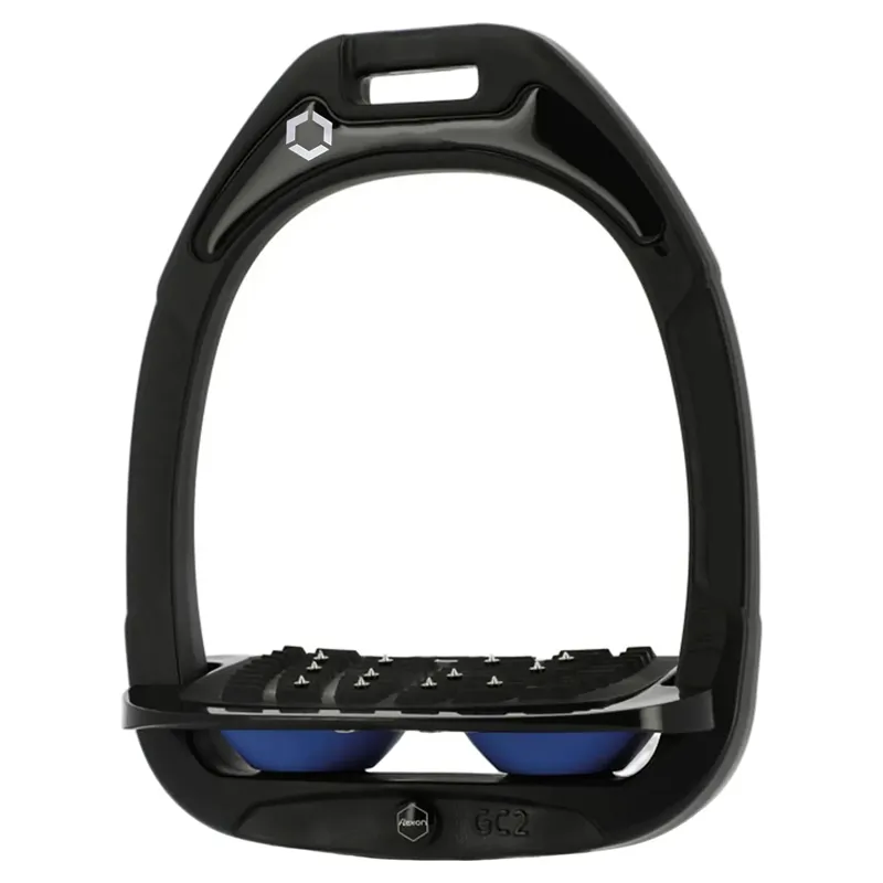 Flex-On Green Composite Ultra Grip Stirrups - Black/Black/Navy-1