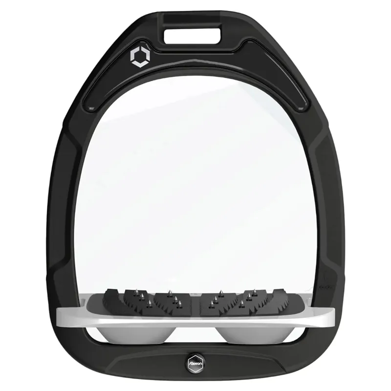 Flex-On Green Composite Ultra Grip Stirrups - Black/Grey/Grey