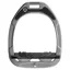 Flex-On Green Composite Ultra Grip Stirrups - Silver Gray/Black/Gray