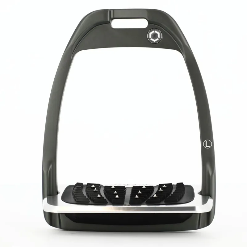 Flex-On Hunter H Ultra Grip Stirrups - Dark Gray/Black/Gray