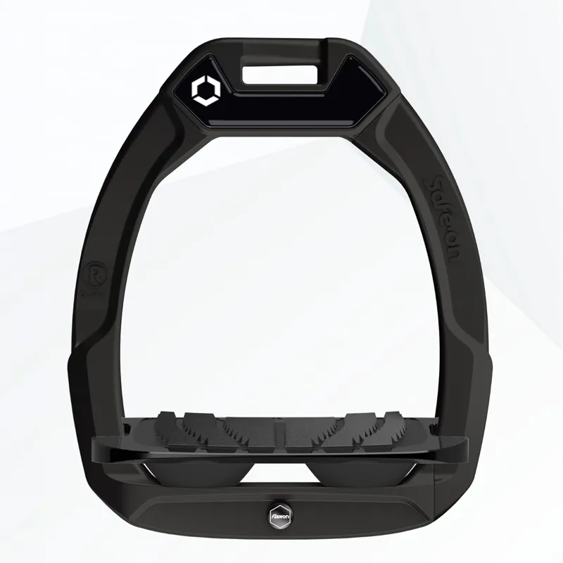 Flex-on Safe-on Grip Safety Stirrups - Black/Black/Black