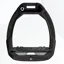 Flex-on Safe-on Grip Safety Stirrups: Black/Black/Grey