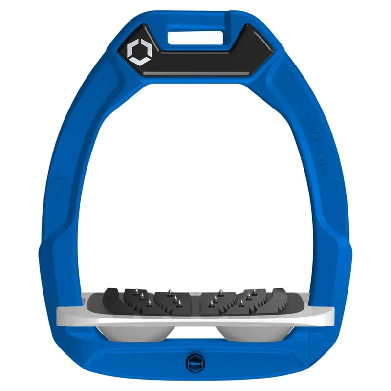 Flex-On Safe-On Ultra Grip Safety Stirrups - Blue/Grey/Grey