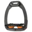 Flex-On Safe-On Ultra Grip Safety Stirrups - Dark Grey/Black/Orange
