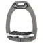 Flex-On Safe-On Ultra Grip Safety Stirrups - Silver Grey/White/Grey