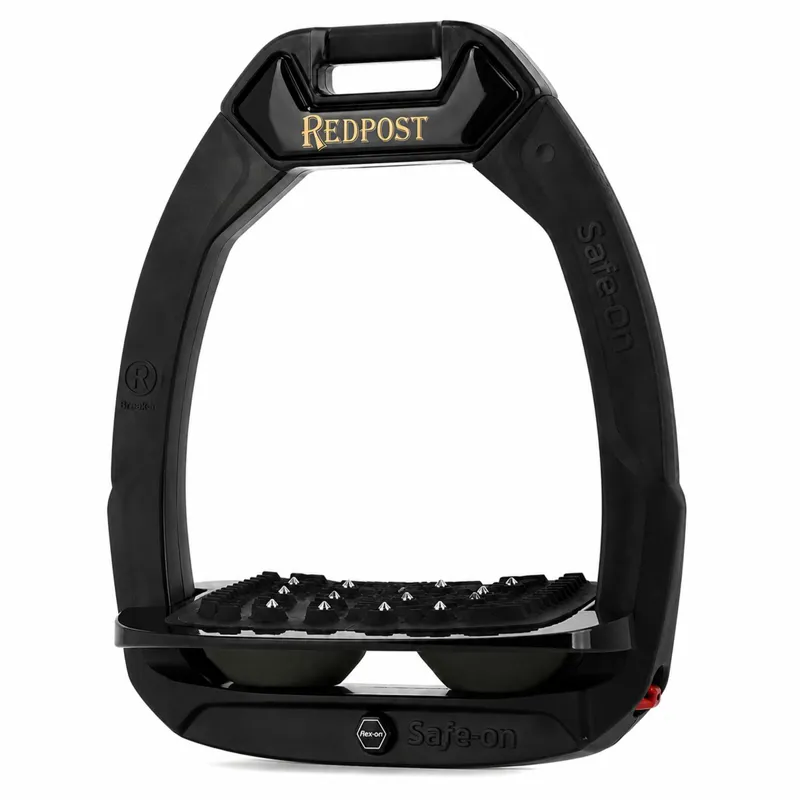 Flex-on Safe-on Ultra Grip Safety Stirrups - Black/Black/Black