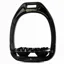 Flex-on Green Composite Ultra Grip Stirrups - Black/Black/Black