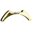 Flex-On Green Composite Plain Stirrup Magnets - Gold