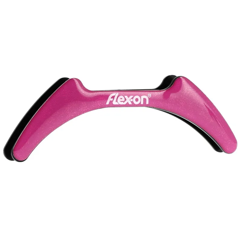 Flex-On Green Composite Silver-Range Stirrup Magnets - Pink Silver