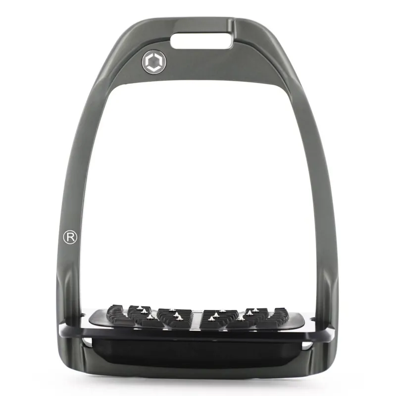 Flex-On Hunter H Ultra Grip Stirrups - Dark Grey/Black/Dark Grey