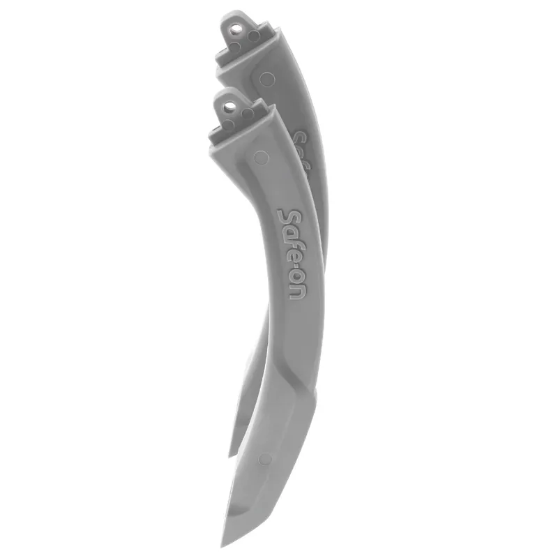 Flex-On Safe-On Stirrup Arms Silver Gray