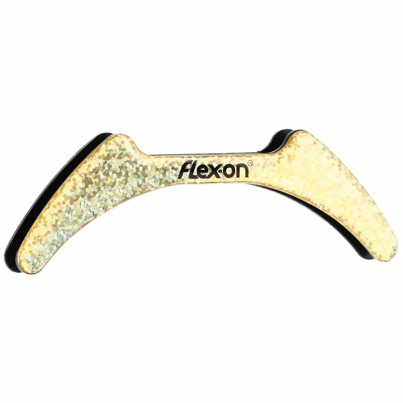 Flex-On Green Composite Glitter Stirrup Magnets - Gold