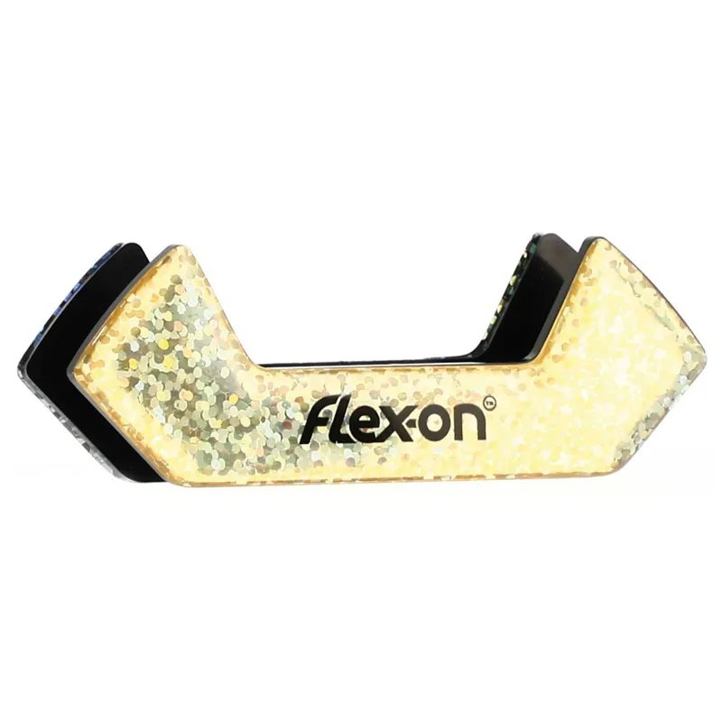 Flex-On Safe-On Glitter Stirrup Magnets - Gold